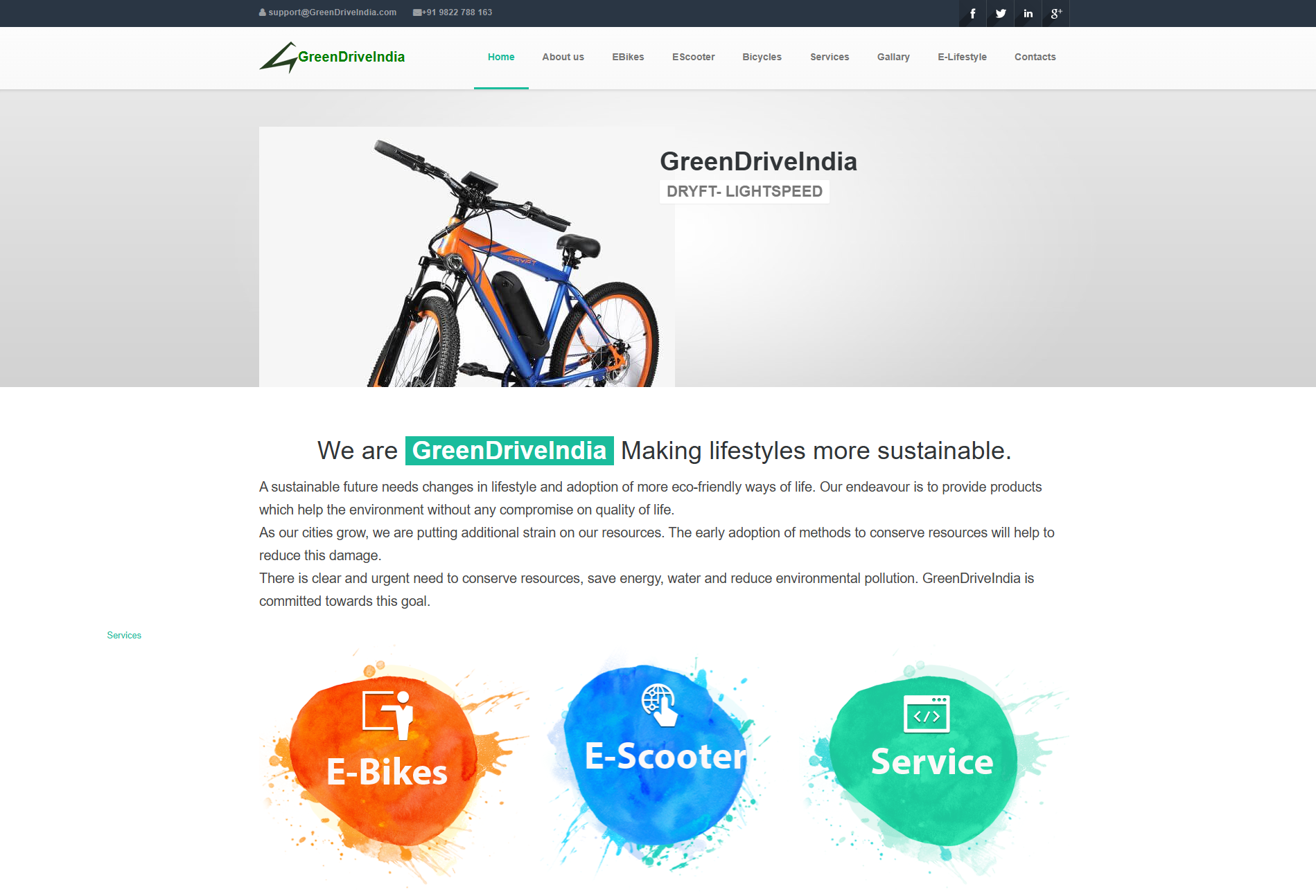 Green Drive India Website